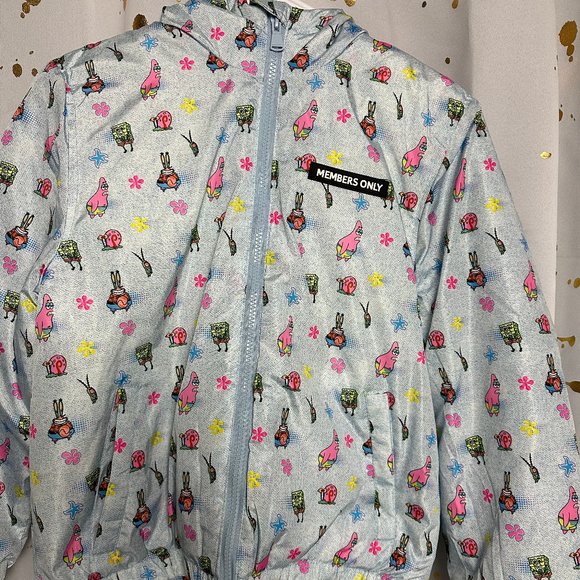 Members Only Spongebob Squarepants Jacket Sz: M - Picture 2 of 6